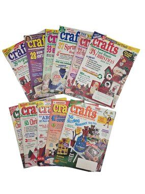 Crafts Magazine Lot Of 11 1994 Holiday Christmas Easter Patterns Intact